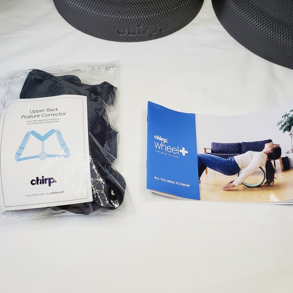 NIB-Chirp Back & Neck Sport Massager Pain Relief 3-pack + Upper Back Corrector - Picture 3 of 5